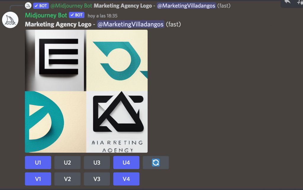 Logos generados por inteligencia artificial
