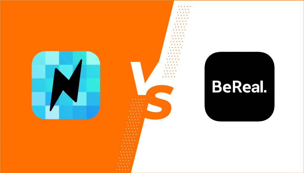 Portada tiktok now vs bereal