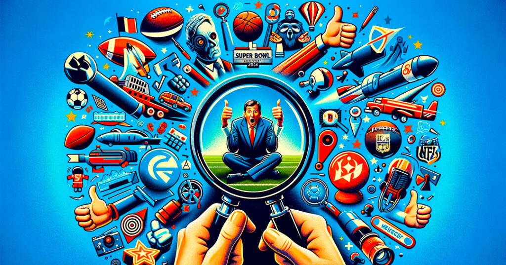 Ilustración que representa como lograr anuncios super bowl memorables.